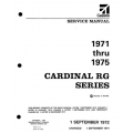 Cessna Cardinal RG Series 1971 thru 1975 Service Manual